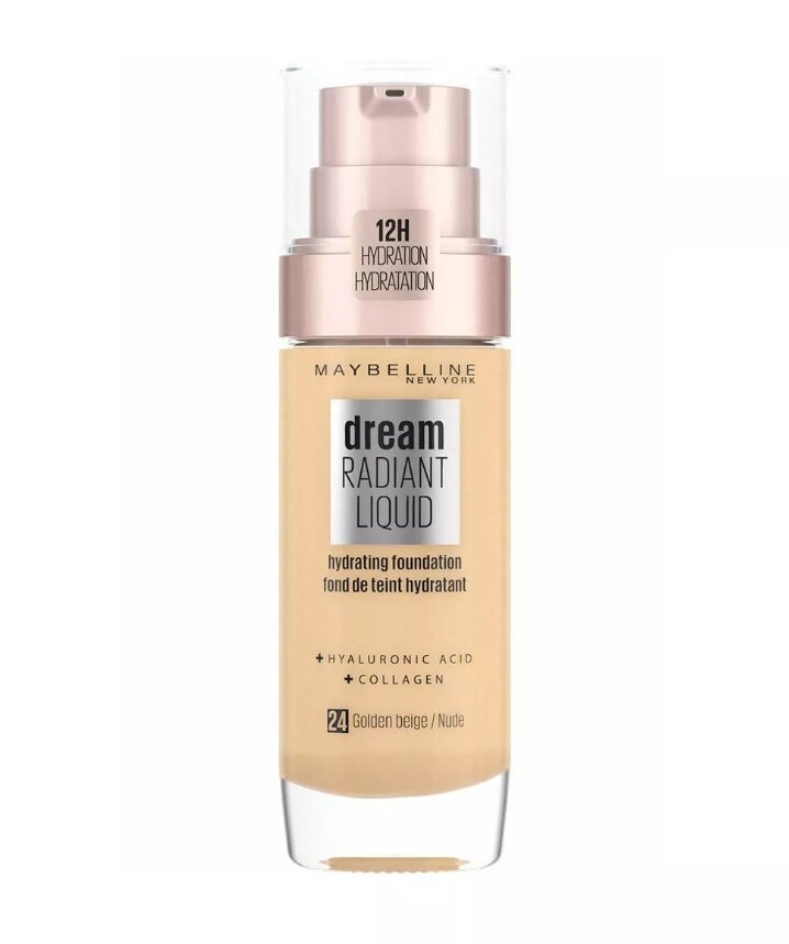 Vedel meigipõhi Dream Satin Liquid Maybelline (30 ml): Värvus - 24 - Golden beige hind ja info | Jumestuskreemid, puudrid | kaup24.ee