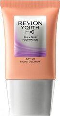 Жидкая основа для макияжа Youthfx Fill Revlon SPF 20: цвет - 405 - Almond - 30 мл цена и информация | Пудры, базы под макияж | kaup24.ee