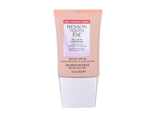 Жидкая основа для макияжа Youthfx Fill Revlon SPF 20: цвет - 240 - Medium Beige - 30 мл цена и информация | Пудры, базы под макияж | kaup24.ee