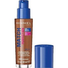 Жидкая основа для макияжа Match Perfection Rimmel London: цвет - 603 - chocolate, 30 мл цена и информация | Пудры, базы под макияж | kaup24.ee