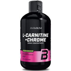 Biotech Liquid L-Carnitine + Chrome 500ml hind ja info | Rasvapõletid | kaup24.ee