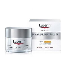 Niisutav päevakreem Eucerin Hyaluron Filler SPF 30, 50 ml hind ja info | Näokreemid | kaup24.ee