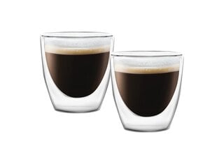 Vialli Design espressotassid topeltklaasist seintega Amo, 80 ml, 2 tk. hind ja info | Klaasid, tassid ja kannud | kaup24.ee