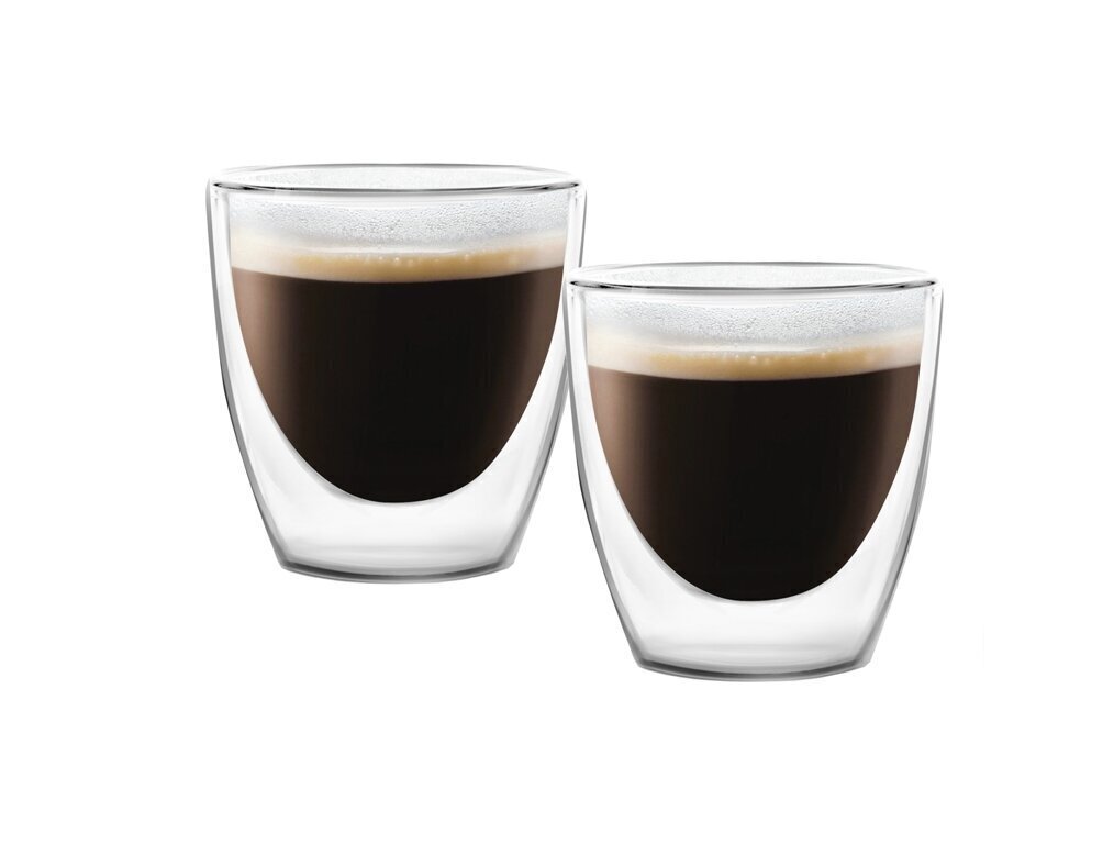 Vialli Design espressotassid topeltklaasist seintega Amo, 80 ml, 2 tk. цена и информация | Klaasid, tassid ja kannud | kaup24.ee