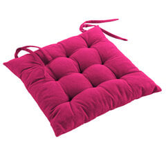 Стеганая подушка для стула Douceur d'Intérieur Mistral, темно-розовая, 40x40 см цена и информация | Декоративные подушки и наволочки | kaup24.ee