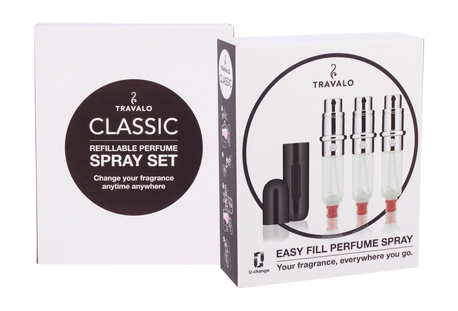 Täidetav parfüümipudel Travalo Travalo Classic HD naistele/meestele 3 x 5 ml hind ja info | Meigikotid, lauapeeglid | kaup24.ee