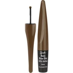 Kulmupliiats Nano Brow Disc Fill & Define Sleek Medium Brown (1 ml) цена и информация | Тушь, средства для роста ресниц, тени для век, карандаши для глаз | kaup24.ee