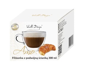 Vialli Design tass topeltklaasist seinaga Amo, 300 ml hind ja info | Klaasid, tassid ja kannud | kaup24.ee