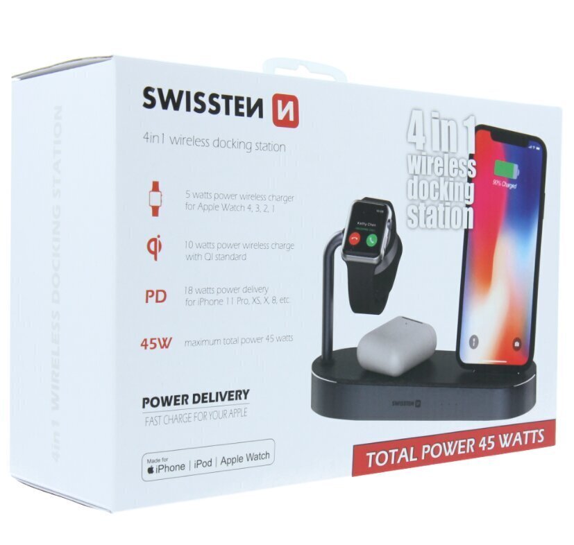 Swistten 4in1 MFI цена и информация | Mobiiltelefonide laadijad | kaup24.ee