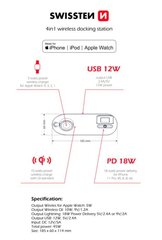 Swistten 4in1 MFI цена и информация | Зарядные устройства для телефонов | kaup24.ee