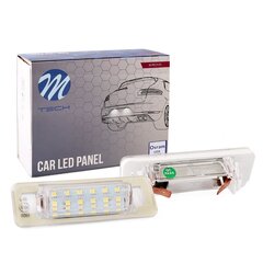 Комплект светодиодной LED подсветки номерного знака   цена и информация | Автомобильные лампочки | kaup24.ee