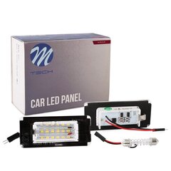 Комплект светодиодной LED подсветки номерного знака   цена и информация | Автомобильные лампочки | kaup24.ee