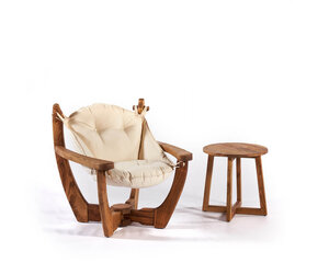 Садовое кресло Floriane Garden Relax, бежевое цена и информация | Садовые стулья, кресла, пуфы | kaup24.ee