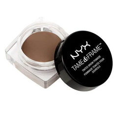 Краска для бровей Tame&frame NYX (5 г): Цвет - chocolate цена и информация | Карандаши, краска для бровей | kaup24.ee