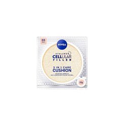 Основа-крем для макияжа Nivea Hyaluron Cellular Care Cushion 3-в-1 (15 г) цена и информация | Пудры, базы под макияж | kaup24.ee