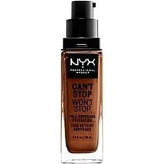 Vedel meigipõhi Can't Stop Won't Stop NYX (30 ml): Värvus - cocoa 30 ml hind ja info | Jumestuskreemid, puudrid | kaup24.ee