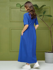 Naiste kleit Lega SK143, veniv, linane, sinine hind ja info | Kleidid | kaup24.ee