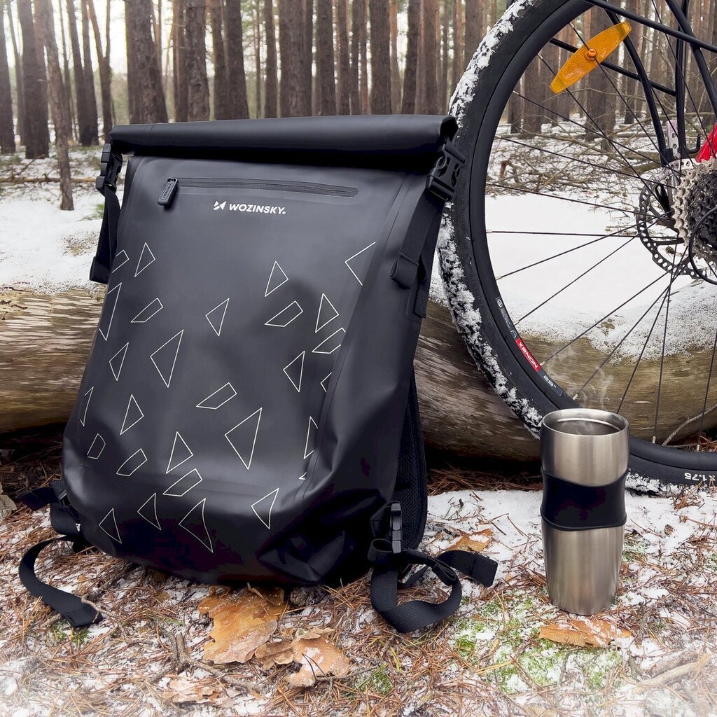 Wozinsky waterproof backpack bicycle bag 2in1 23l red (WBB31RE) hind ja info | Seljakotid jalgratturitele | kaup24.ee