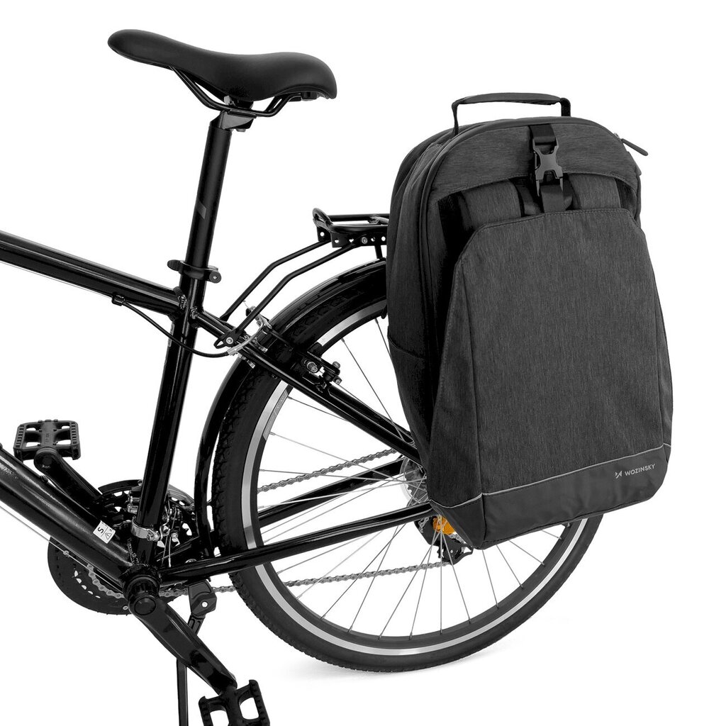 Wozinsky jalgratta pagasiruumi kott seljakott 2in1 40l must (WBB33BK) цена и информация | Meeste vöökotid, õlakotid | kaup24.ee