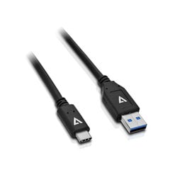 USB-kaabel V7 V7U2C-1M-BLK-1E цена и информация | Кабели и провода | kaup24.ee
