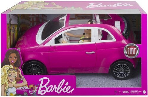 Mattel - Barbie Doll and Fiat 500 Pink hind ja info | Tüdrukute mänguasjad | kaup24.ee