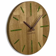 Настенные часы - Дубовый мох цена и информация | Часы | kaup24.ee
