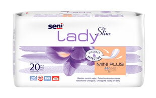 Uroloogilised sidemed Seni Lady Slim Mini Plus naistele, 20 tk hind ja info | Mähkmed, hügieenisidemed, ühekordsed linad täiskasvanutele | kaup24.ee