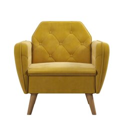 Кресло Novogratz Teresa, желтое цена и информация | Кресла в гостиную | kaup24.ee