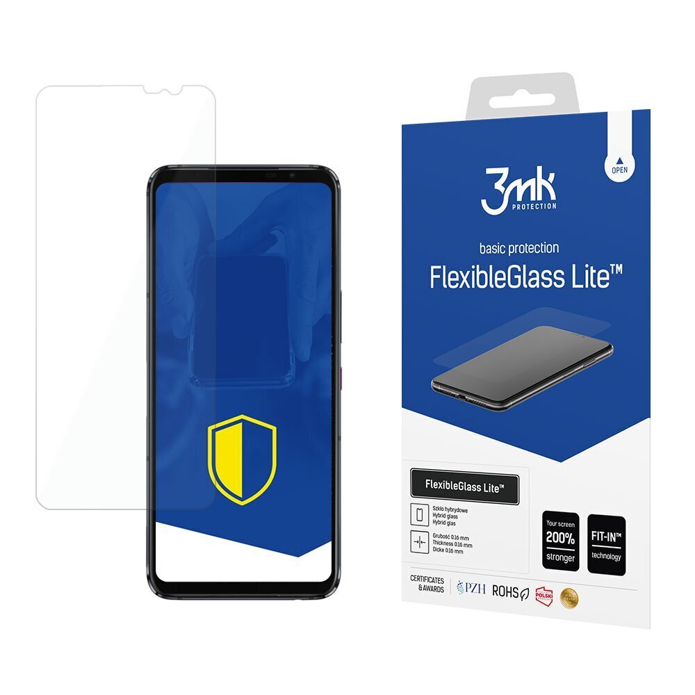 Asus ROG Phone 5 5G - 3mk FlexibleGlass Lite™ screen protector hind ja info | Ekraani kaitsekiled | kaup24.ee