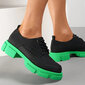 Mustad madalad kingad rohelise tallaga hind ja info | Naiste kingad | kaup24.ee