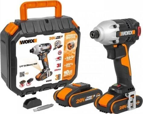 Kruvikeeraja Worx WX261 20 V hind ja info | Käsitööriistad | kaup24.ee