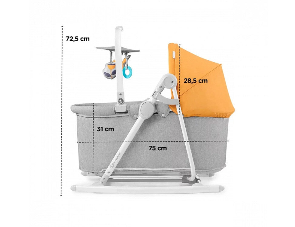 Voodi-kiik Kindekraft Nola 5in1, metsakollane hind ja info | Beebi lamamistoolid | kaup24.ee