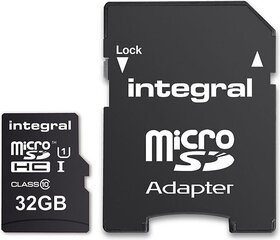 Integral 32GB microSDHC/XC 90MB/s Class 10 hind ja info | integral Mobiiltelefonid, foto-, videokaamerad | kaup24.ee