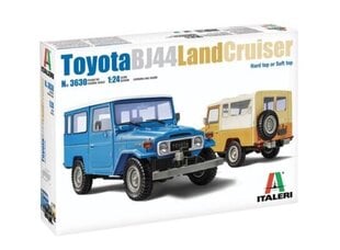 Toyota BJ44 Land Cruiser 1:24 ITALERI 3630 3630 цена и информация | Развивающий мелкую моторику - кинетический песок KeyCraft NV215 (80 г) детям от 3+ лет, бежевый | kaup24.ee