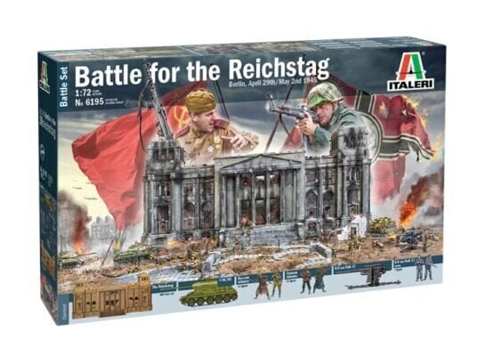 Battle for the Reichstag 1945 1:72 ITALERI 6195 6195 hind ja info | Poiste mänguasjad | kaup24.ee