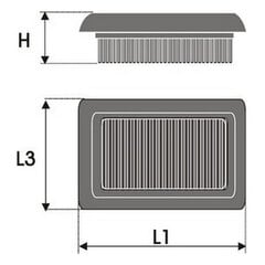 Воздушный фильтр Green Filters P457583 цена и информация | Дополнительные принадлежности | kaup24.ee