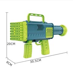 Пистолет для мыльных пузырей + жидкость для мыльных пузырей 50мл, зеленый цена и информация | Игрушки для песка, воды, пляжа | kaup24.ee