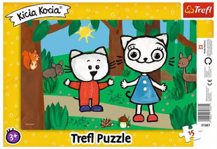 Puzzle 127 kicia kocia maxi/ *15шт цена и информация | Пазлы | kaup24.ee