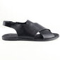 Goodin madalad ristrihmadega mustad sandaalid цена и информация | Naiste sandaalid | kaup24.ee