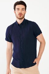 Льняная рубашка MCL 32491LACIVERT-3XL цена и информация | Мужские рубашки | kaup24.ee