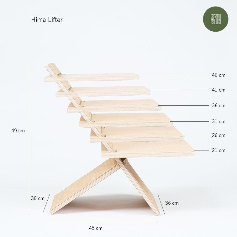 Hima Lifter seisev töölaud - Spirited Oak hind ja info | Arvutilauad, kirjutuslauad | kaup24.ee