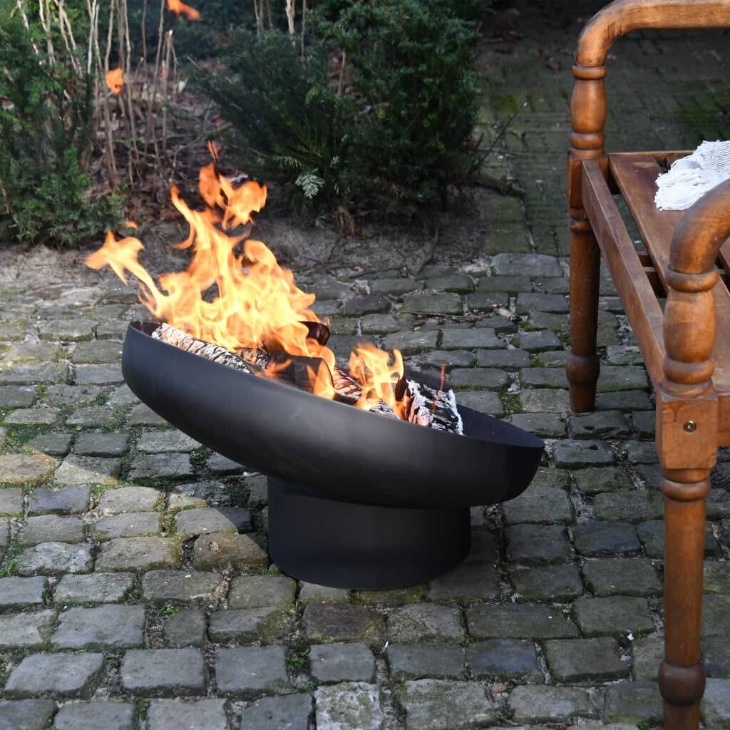 422496 Esschert Design Fire Bowl Sloping Black Steel FF402 hind ja info | Lõkkealused | kaup24.ee