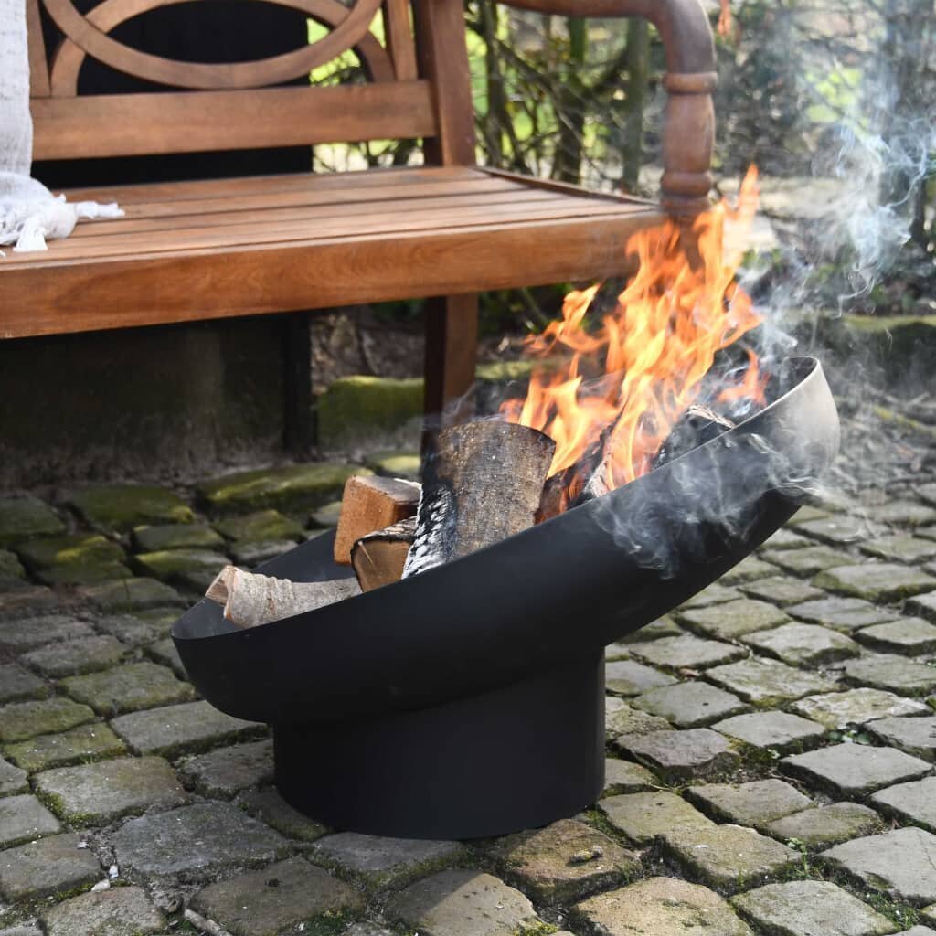 422496 Esschert Design Fire Bowl Sloping Black Steel FF402 hind ja info | Lõkkealused | kaup24.ee