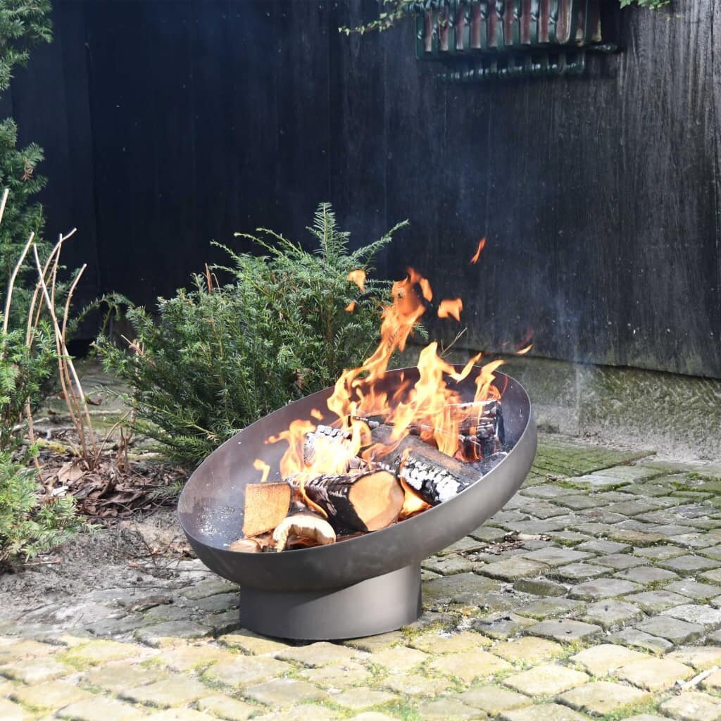 422496 Esschert Design Fire Bowl Sloping Black Steel FF402 hind ja info | Lõkkealused | kaup24.ee