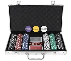Покер - набор из 300 фишек в чемодане HQ цена и информация | Азартные игры | kaup24.ee