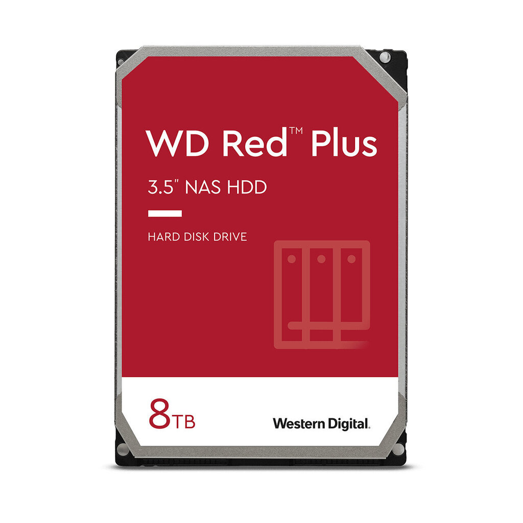 WD Red Plus NAS Hard Drive WD80EFZZ - hard drive - 8 TB - SATA 6Gb/s hind ja info | Sisemised kõvakettad (HDD, SSD, Hybrid) | kaup24.ee