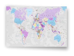 Карта мира из пробкового материала цена и информация | Картины, живопись | kaup24.ee
