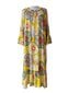 Naiste kleit Juice Firenze K5065.468-1, suure lillemustriga цена и информация | Kleidid | kaup24.ee