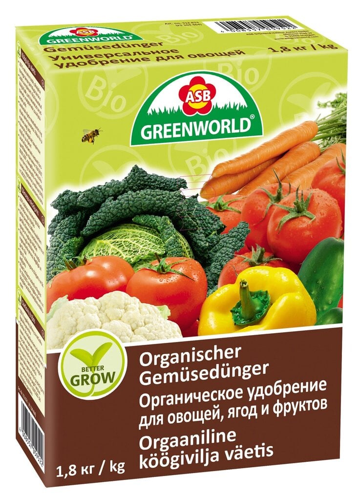 Universaalne tomati / juurviljade pikaajaline Bio-väetis ASB, 1,8 kg цена и информация | Kuivväetised | kaup24.ee
