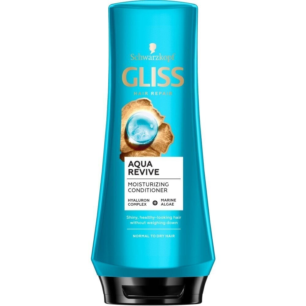 Niisutav palsam normaalsetele ja kuivadele juustele Gliss Aqua Revive Moisturizing 200 ml hind ja info | Juuksepalsamid | kaup24.ee